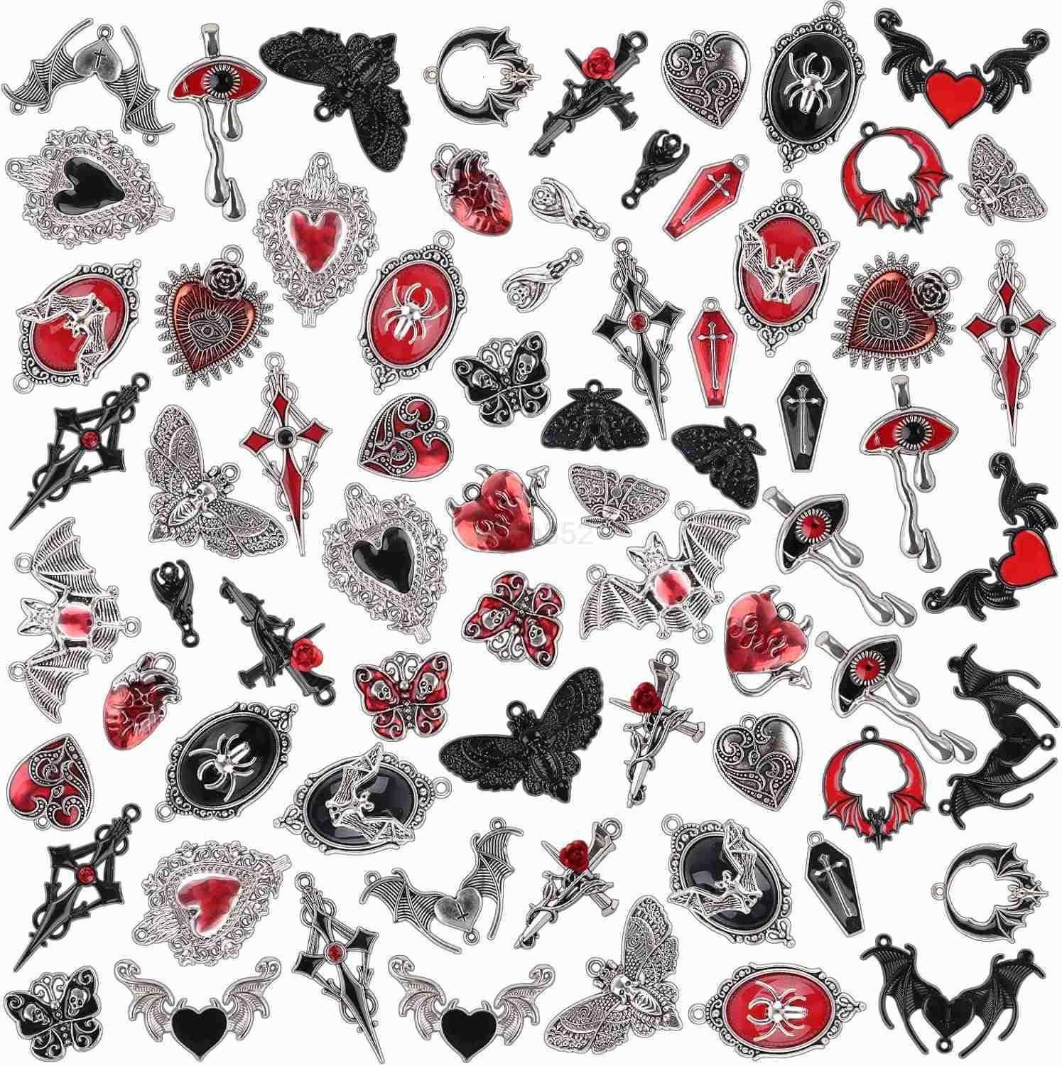 Halloween Charms for Jewelry Making Coffin Skull Alloy Dangle Earring Pendant Charms for Halloween Party DIY Jewelry Necklace SuppliesW250911