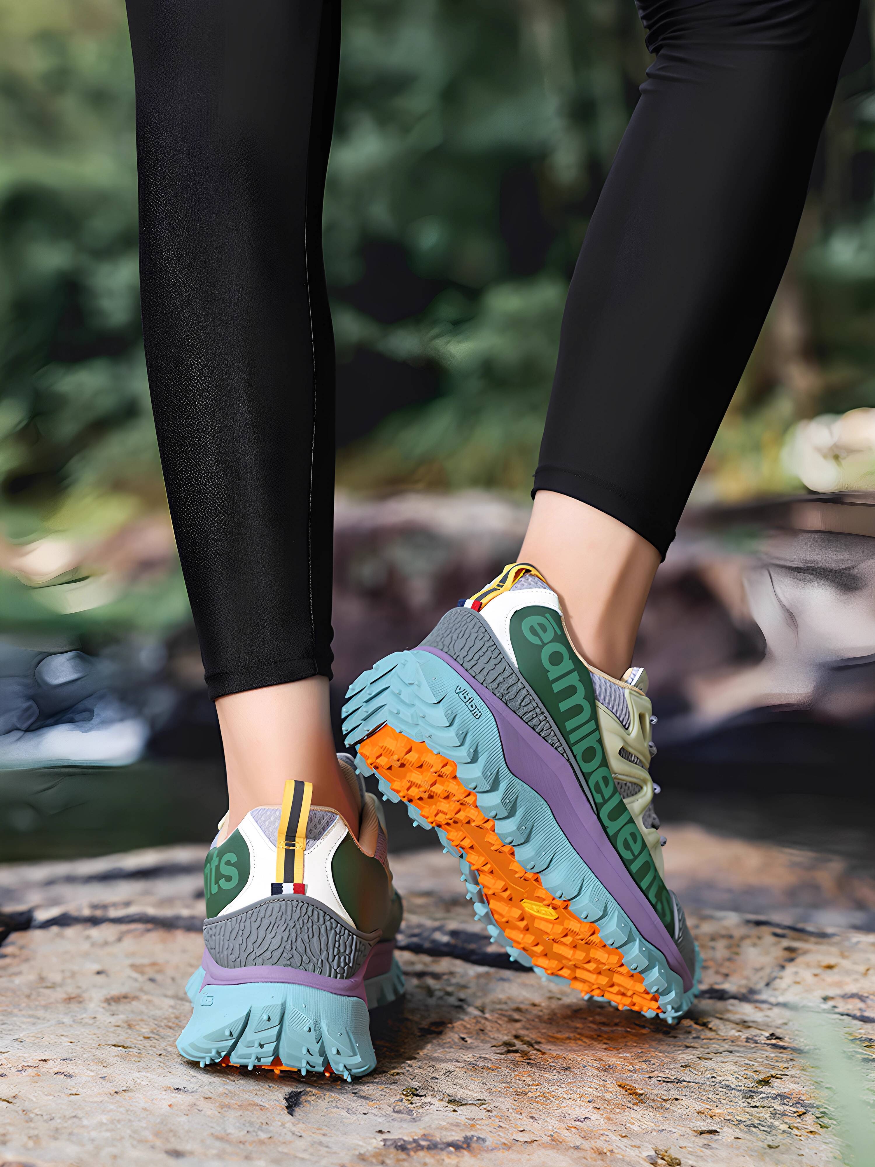 TGPL New Outdoor Men's and Women's Sports Shoes Non-Slip Wear-Resistant Breathable Lightweight Hiking Trail Running Thick-Soled Travel