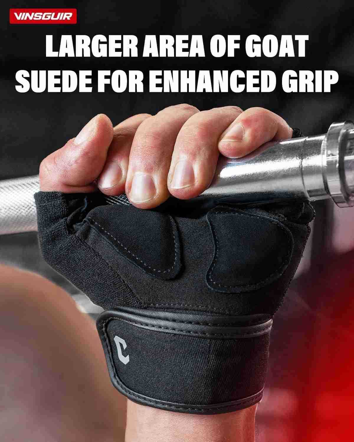 Weight Lifting Gloves with Wrist Support for Men and Women Gym Training Cycling Pullups Rowing ClimbingW250911