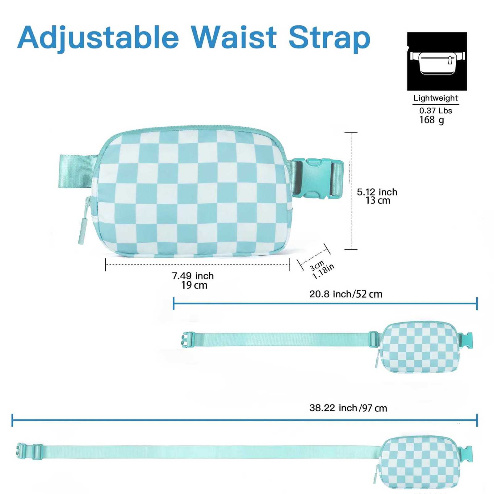 2024 Waist Bag for Women Fanny Pack with 2 Zipper Pocket Chest Bag Outdoor Crossbody Adjustable Strap Casual Travel Shoulder Bag Z250911