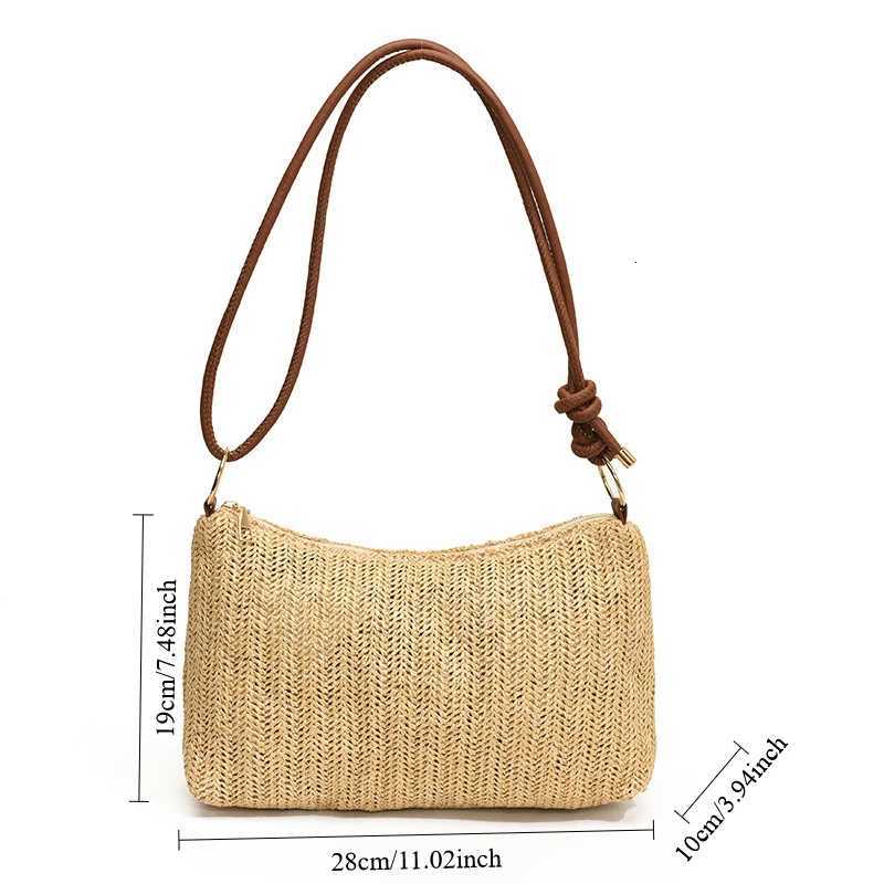 Womens Striped Woven Straw Tote Bag Lightweight Large Capacity with Detachable Coin Purse Zip Closure for Beach Vacation W250911