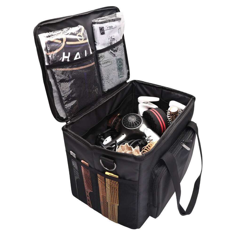 Large Capacity Hair Scissor Comb Fold Bag Hairdressing Tools Storage Pouch Salon Haircut Case Suitcase Organizer