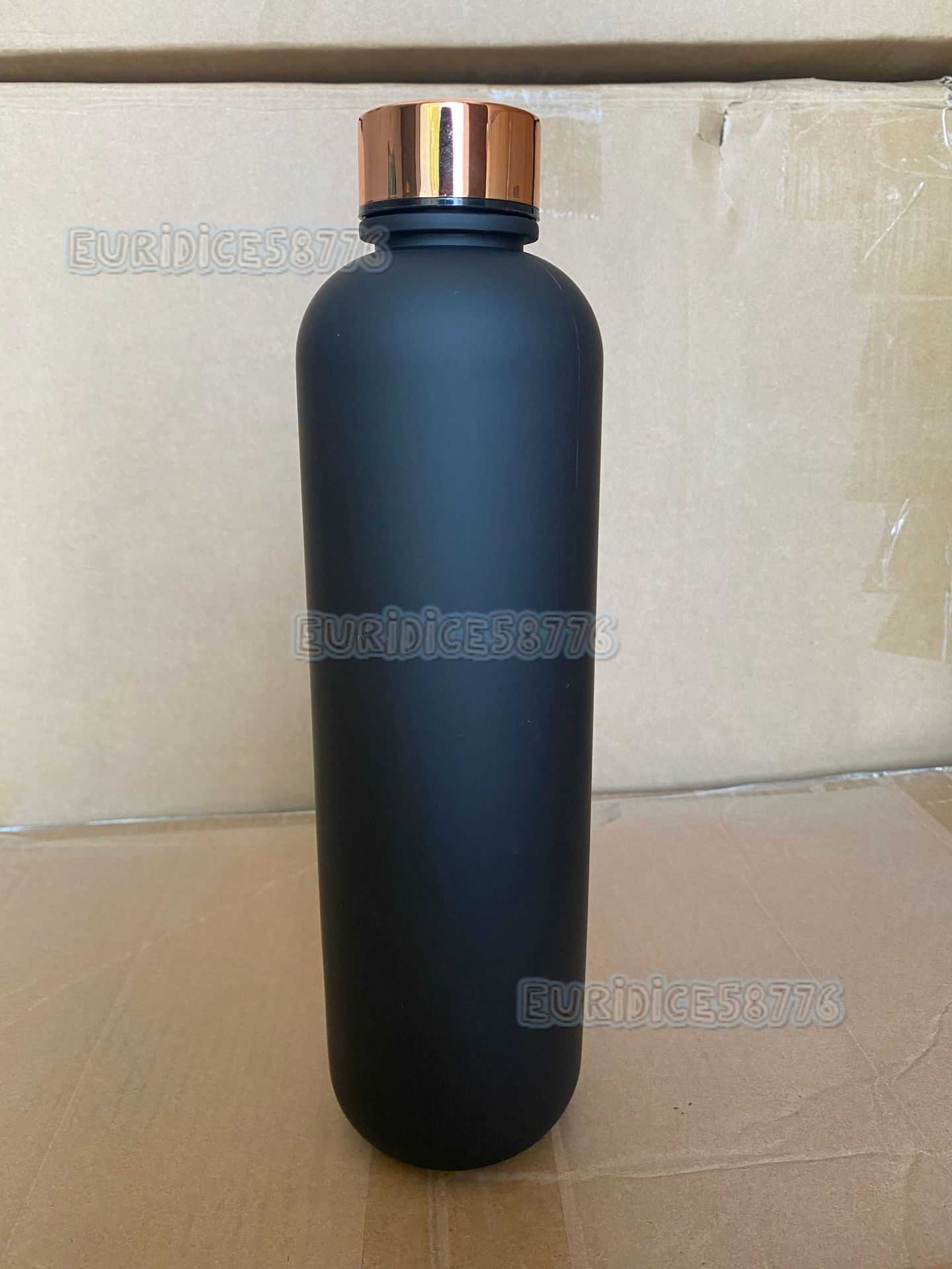 1000ml Gradient Color Space Cup Fitness Sports Water Bottle Plastic with Time Scale Travel Cup H250911