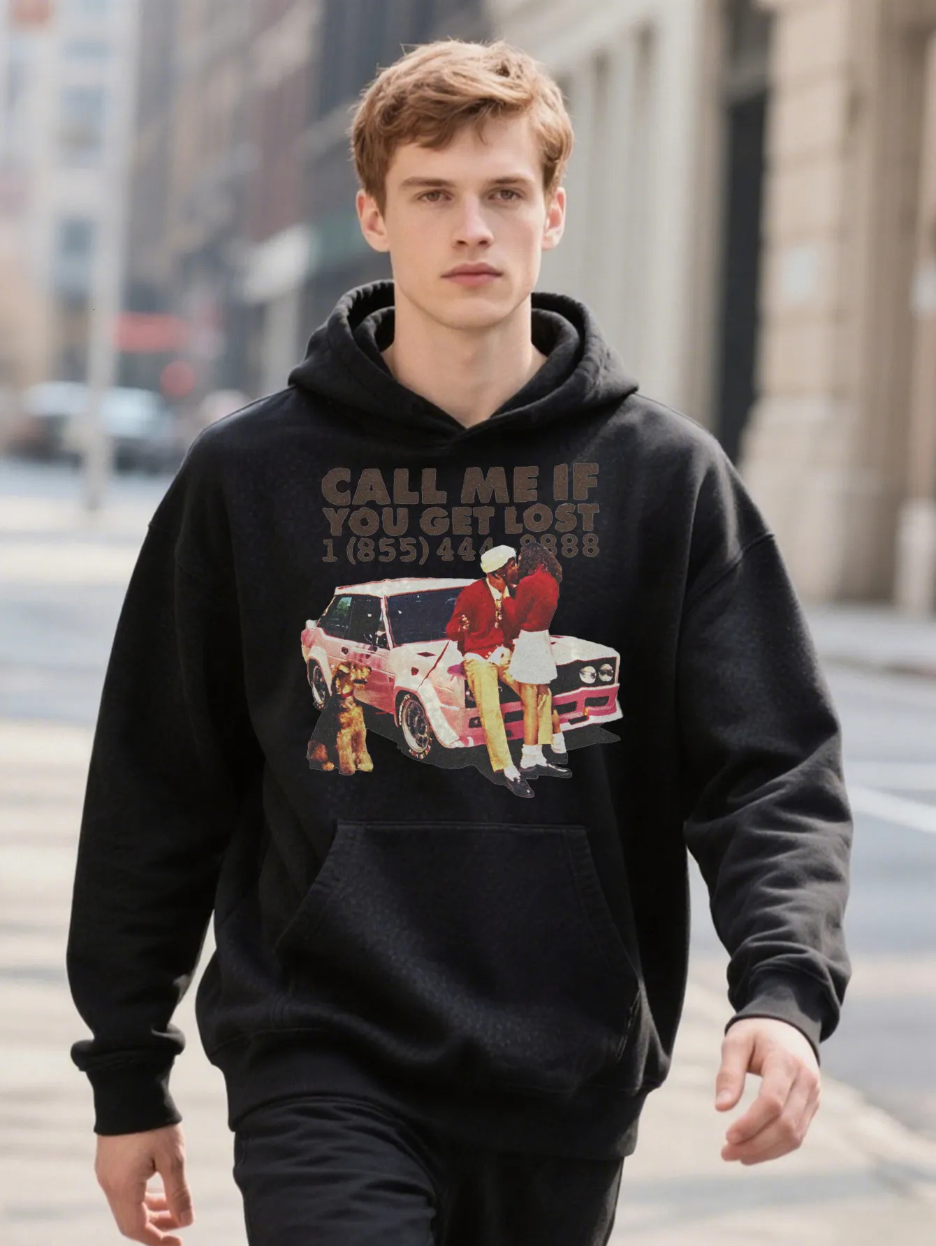 American Print Floral Zipper Round Neck Length Length Ribbed Elastic Straight Fit Heavy Screen Print Patch Logo Warm Comfortable Gentlemen's Swea