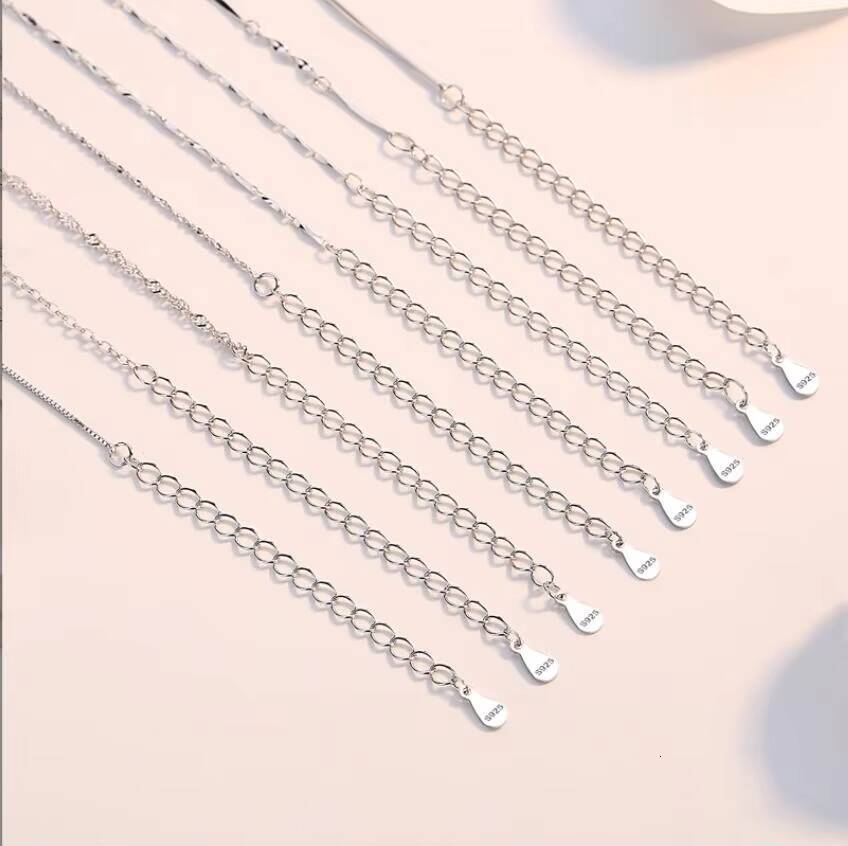 Pure 925 Silver Jewelry Sterling Cuban Link Chain Cuban Necklace