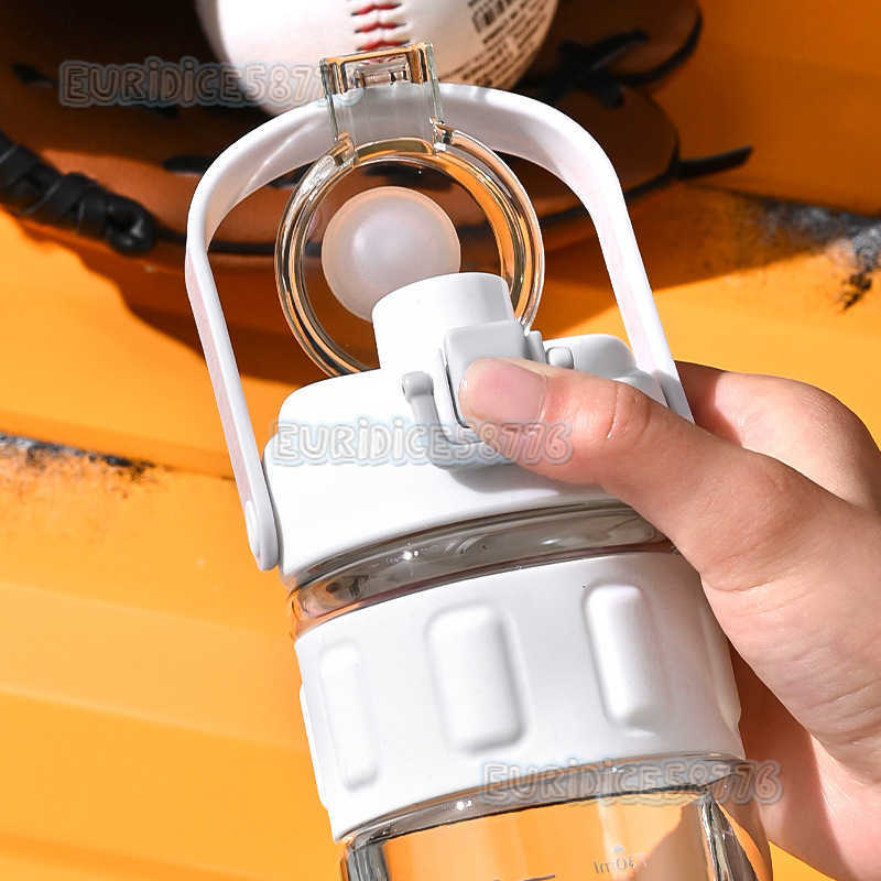 830ml Sports Water Bottle Simple Portable Graduated Student Cup Summer Large Capacity Outdoor Direct Drinking Space Cup H250911