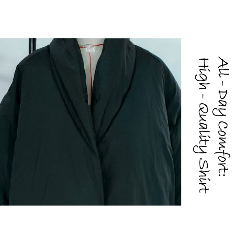 Women's Down & Parkas Women's Oversized Dark Green Quilted Long Puffer Coat