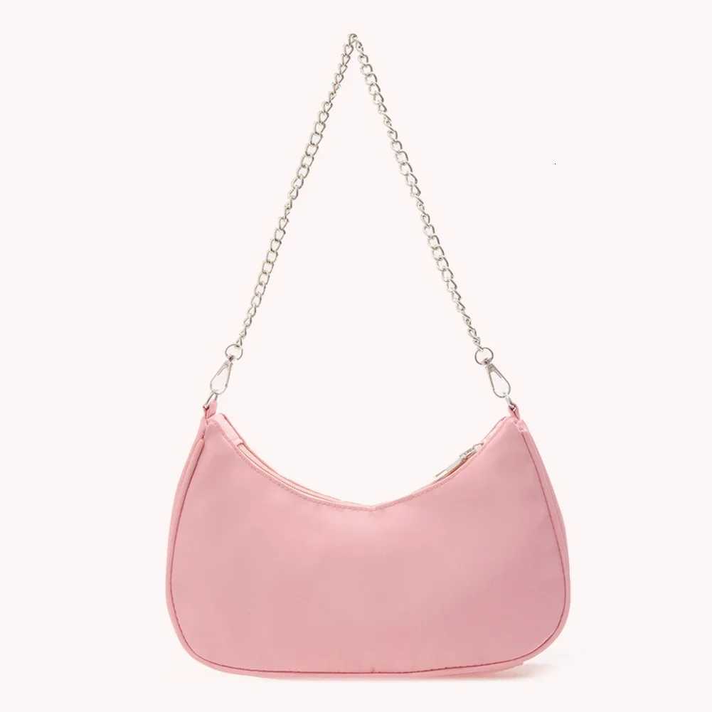 Solid Color Shoulder Purse Women Underarm Bag Ladies Fashion Tophandle Clutches Black Beige White Pink Handbag Pouch W250911