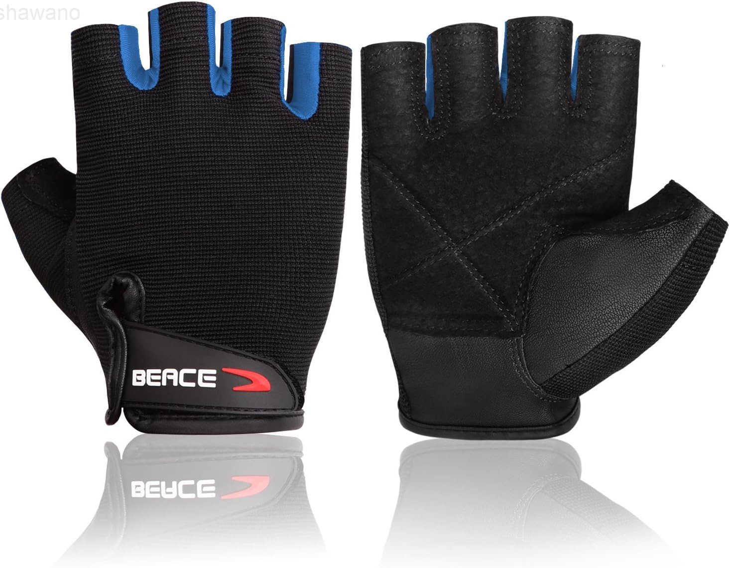 Weight Lifting Gym Gloves with AntiSlip Leather Palm for Workout Exercise Training Fitness and Bodybuilding for Men WomenW250911