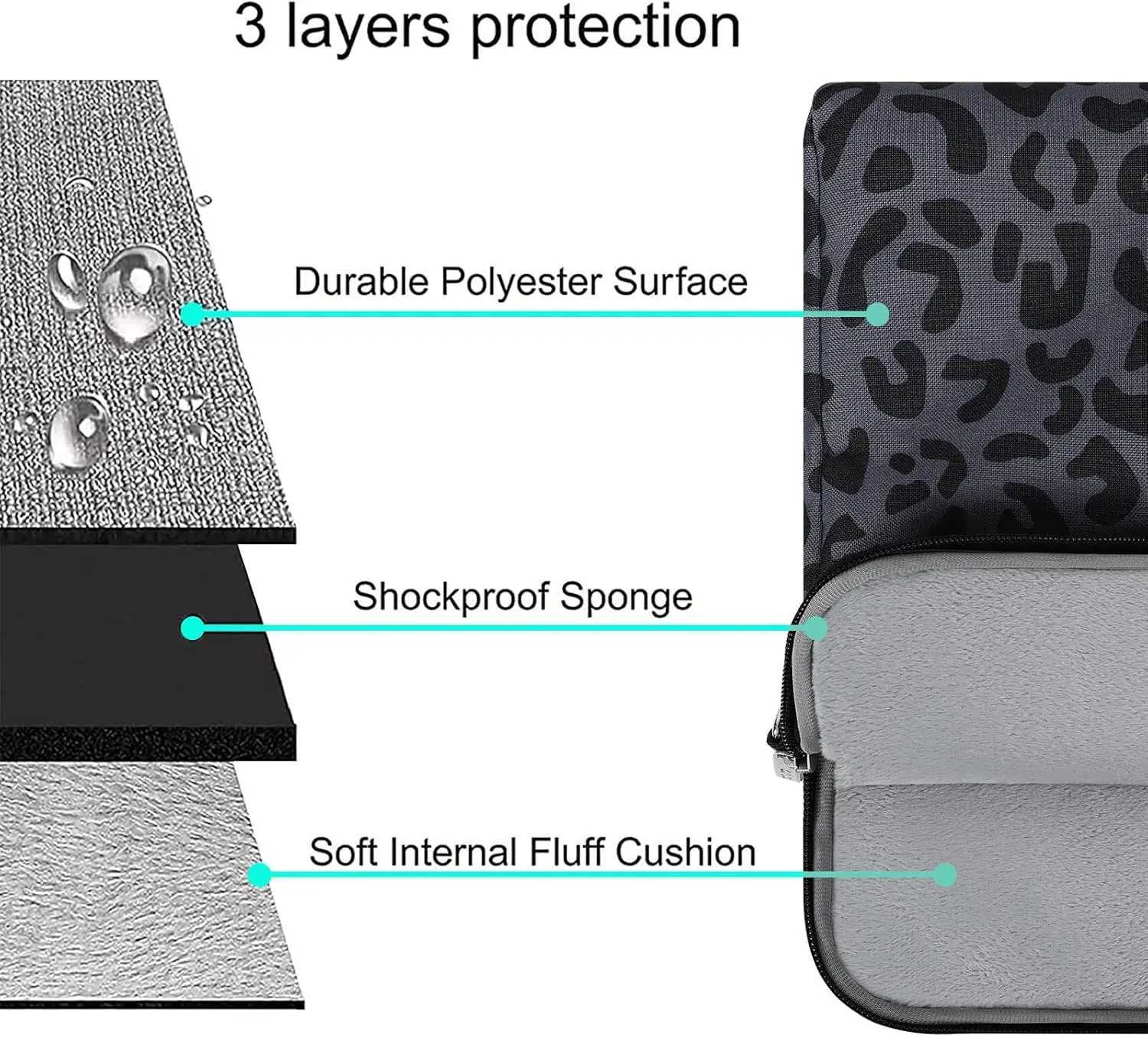 MOSISO Laptop Shoulder Bag156 inch Computer Bags for MacBook Air 13 15 Pro16 15 inch Notebook Leopard Grain Briefcase Sleeve Z250906