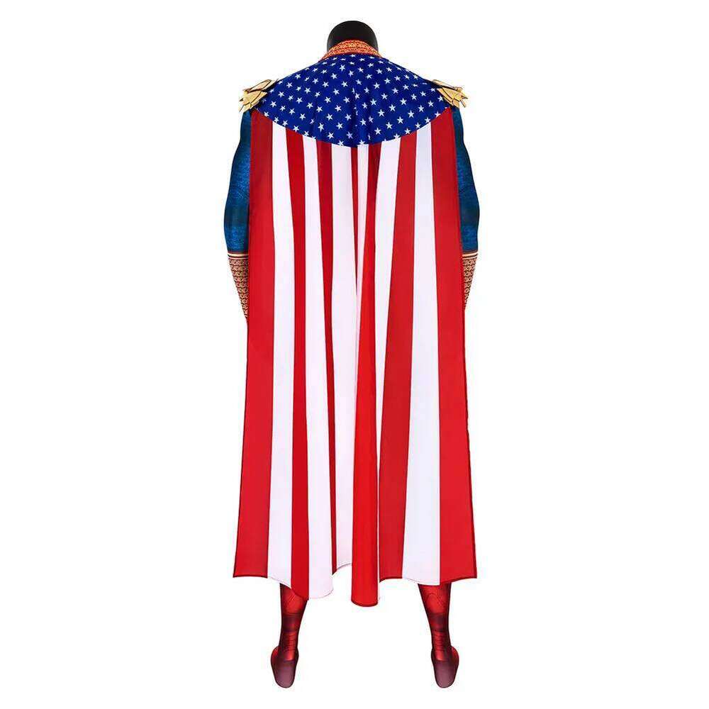 Disguise Homelander Cosplay Cloak Jum psuit Clothing TV B oys Costume Adult Men Roleplay Role Play Fancy Dress Up Party Cloth