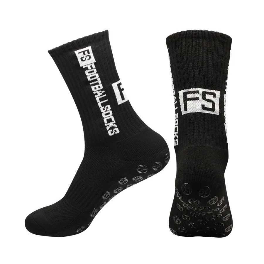 1 Pairs of New Mid Tube Glued Football Mens Socks for Sports Training and Competition Antislip and Breathable Soccer Socks D250911