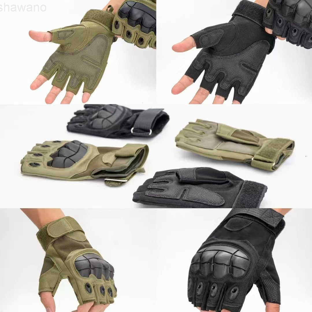 Tactical Fingerless Gloves Breathable NonSlip Impact Resistant Suitable for Outdoor Cycling Motorcycle Riding Rock ClimbingW250911