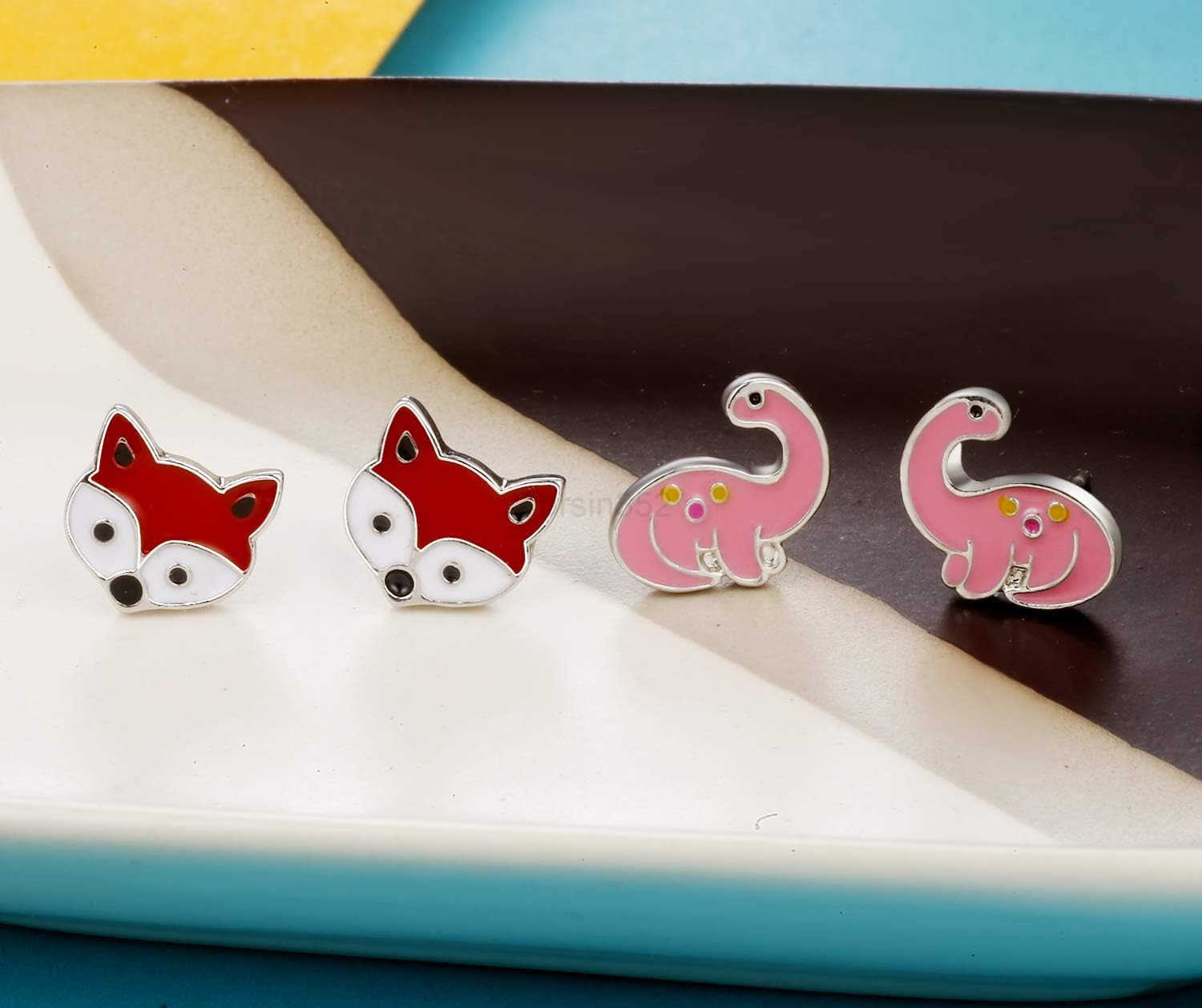 Delights Hypoallergenic 33Piece Earrings for Girls Cute Animal Earrings for Teens Birthday GiftsW250911