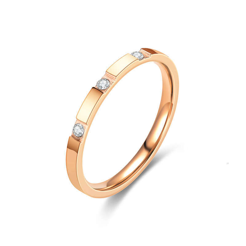 Band Ring Designer rings for women Luxury jewelry men Wedding love ring Stainless steel plated with 18K gold set with zirconia Holiday and vacation gi