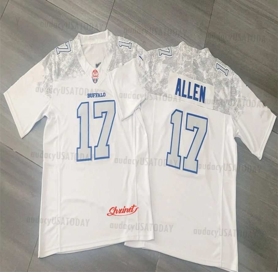 Custom 2025 Rivalries Football Jersey Josh Allen Keon Coleman Joey Bosa Gabriel Davis Von Miller Dawson Knox