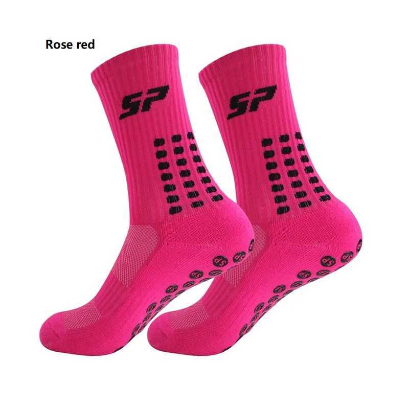 1 Pairs New Men Women Soft Breathable Antislip Football Socks Running Soccer Basketball Cycling Sports Grip Socks D250911