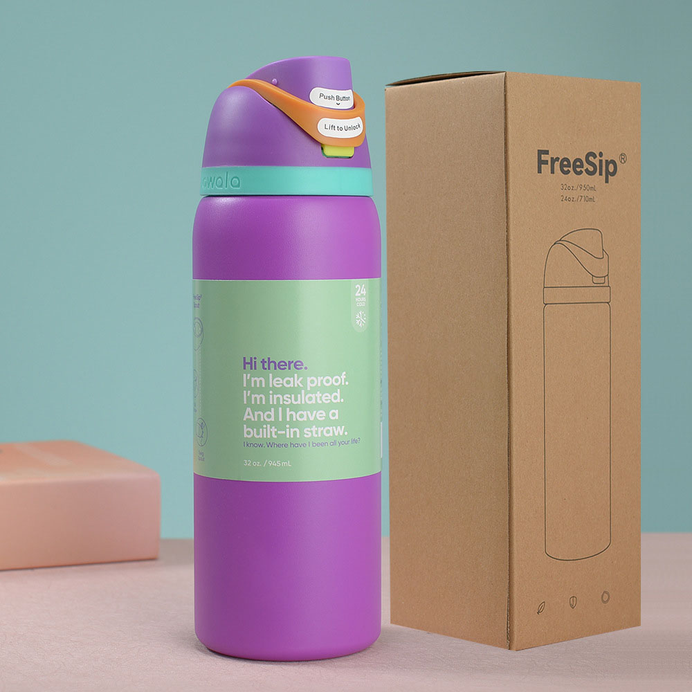 Insulated Stainless Steel Sports Water Bottle Cold insulation cup Tumbler for Outdoor Camping, 2 Sizes (24oz, 32oz), Vacuum Sealed Travel Mug dh3628137