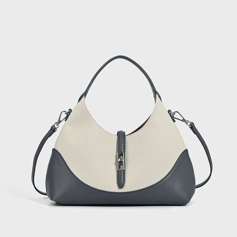 Women's Bags High Grade Contrast Color Niche Design For Women New Dumpling Genuine Leather Commuter Handbag Shoulder Messenger Bag