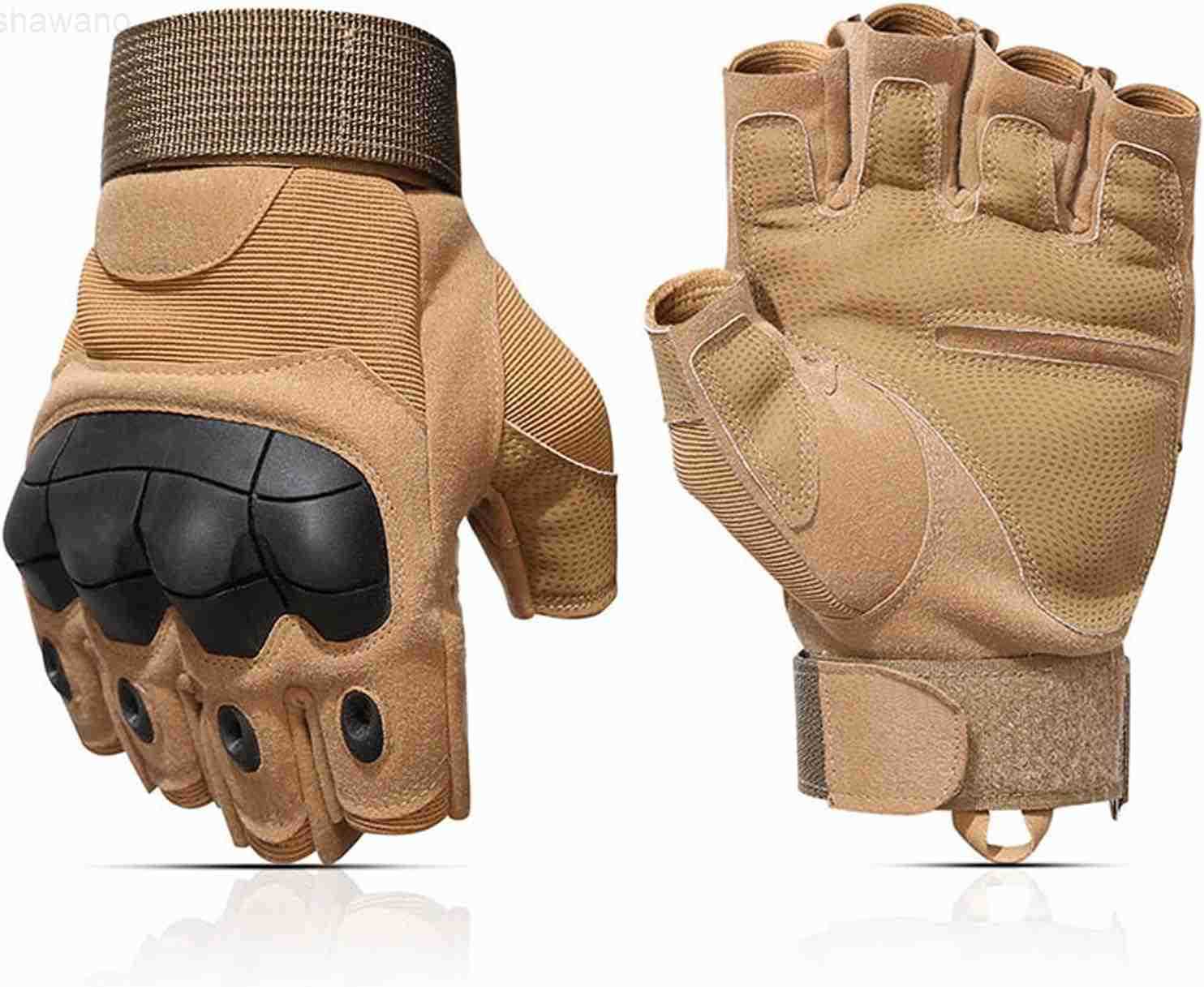 Outdoor Fingerless Gloves for Men Driving Hiking Biking Motorcycle GlovesW250911