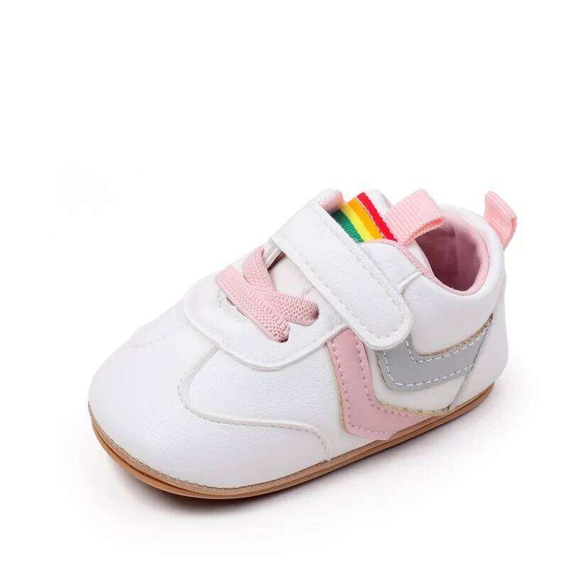 Citgeett Spring Infant Baby Boys Girls Sneakers Contrast Color Soft Non-Slip First Walking Fall Shoes