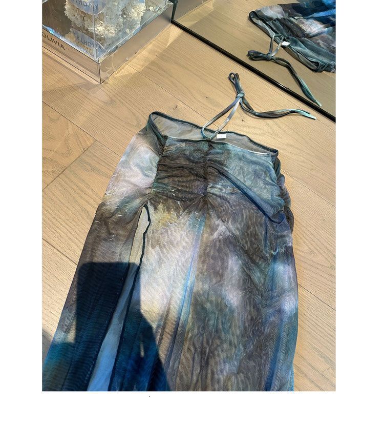 2025 New Long Skirt Bikini Four-Piece Set Sexy Slimming Cover-Up Two-Piece Vacation Swimsuit for Women