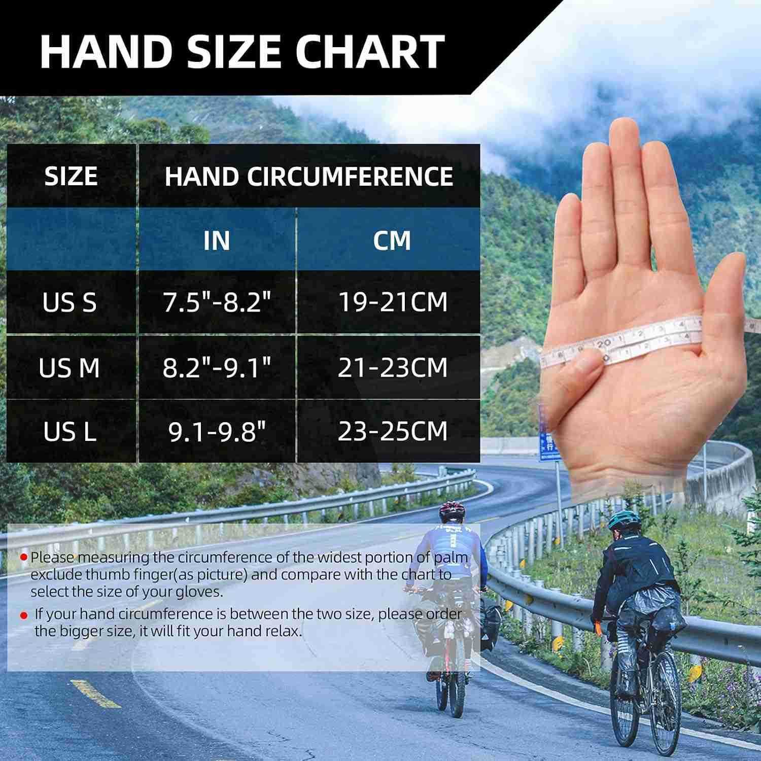 Mens Cycling Gloves with SBR Pad AntiSlip Breathable for Spring Autumn Sports RidingW250911