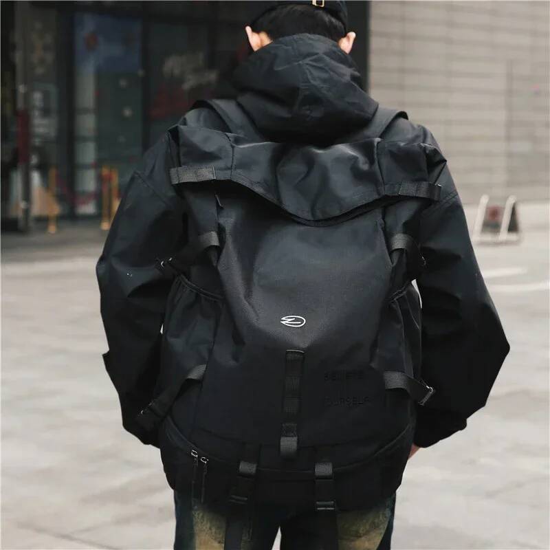 High Street for Men Fashion Outdoor Backpack Women New Streetwear Bags Leisure Unisex Couple Large Capacity Backpacks high-quality