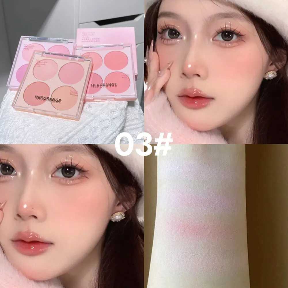 4 Colors Blush Powder Face Makeup Set Mixed Sweet Warm Colors Matte Cheek Powder Facial Beauty Cosmetic Makeup Blush W250911
