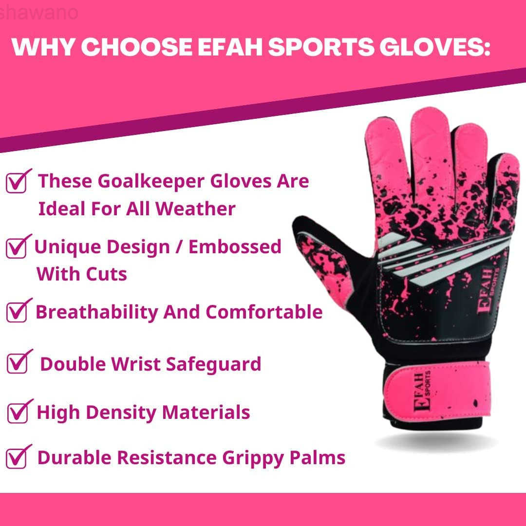 Soccer Goalkeeper Gloves for Kids Boys Children Youth Football Goalie Gloves with Strong GripsW250910