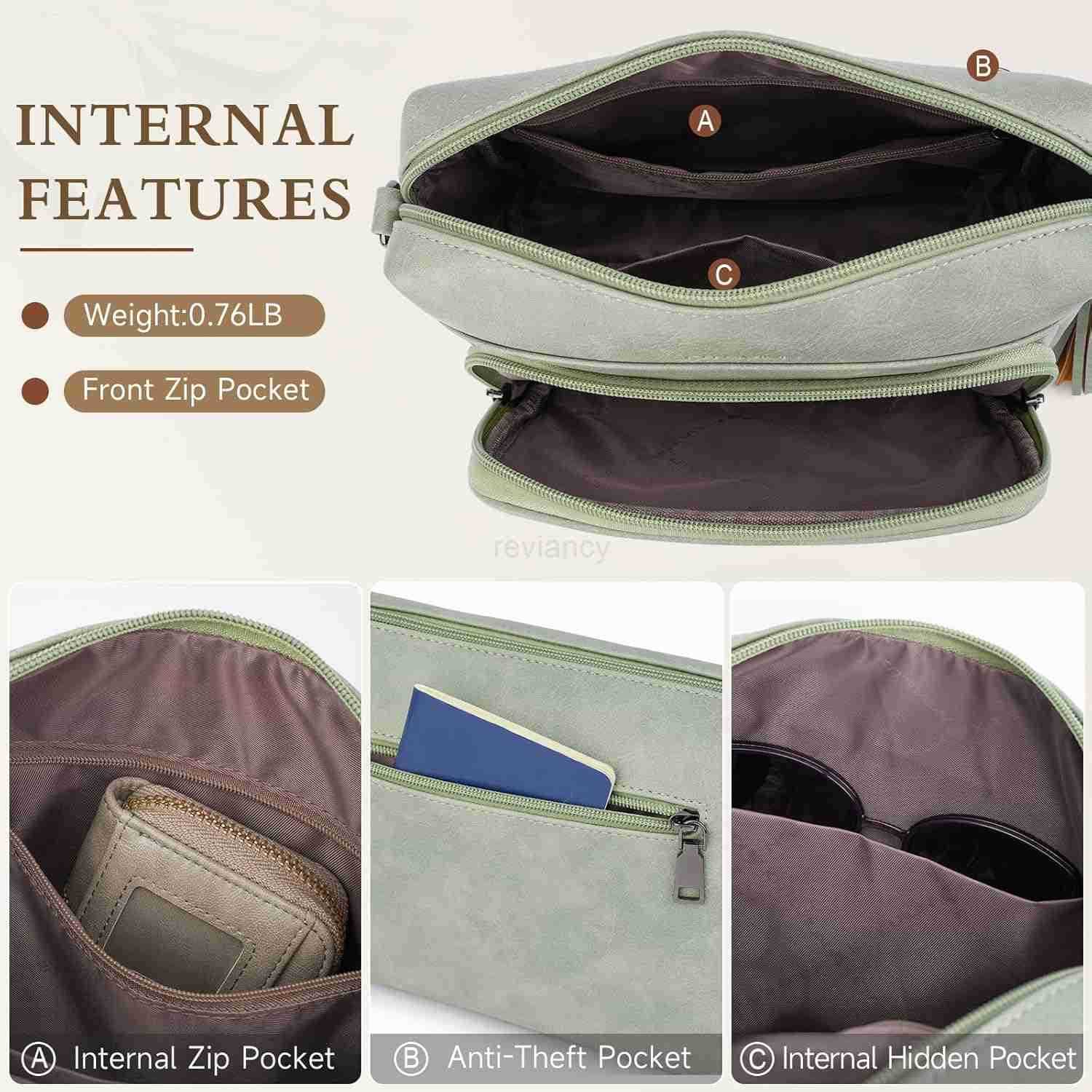 Leather Crossbody Bags for Women Butterfly Crossbody Purses Lightweight Womens Shoulder Handbag with TasselW250911