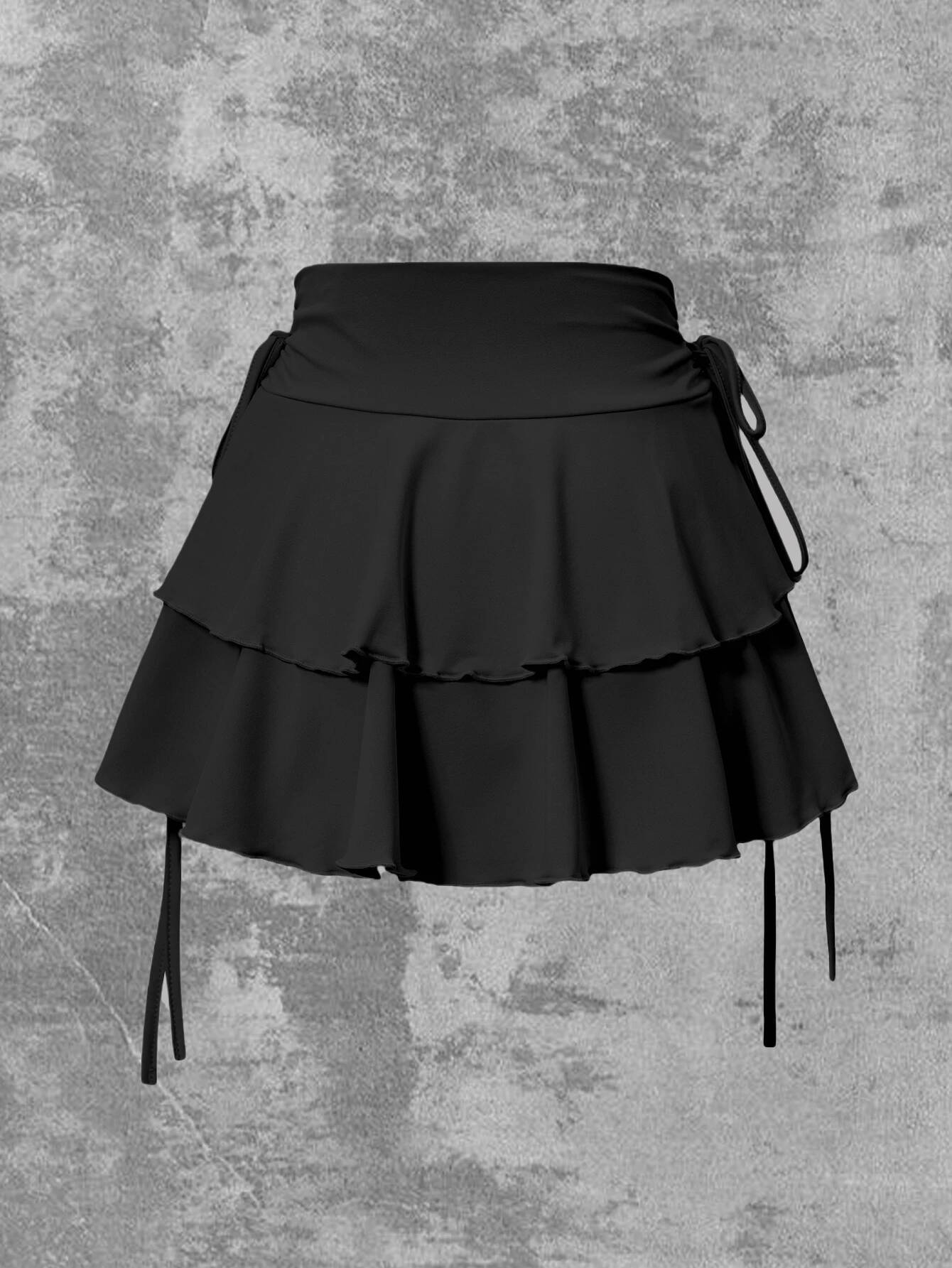 2025 New Solid Color Women Summer Fashion Outdoor Versatile High Slim Fit Elastic Waist Short Skirt Goods In Stock dongdumaoyi