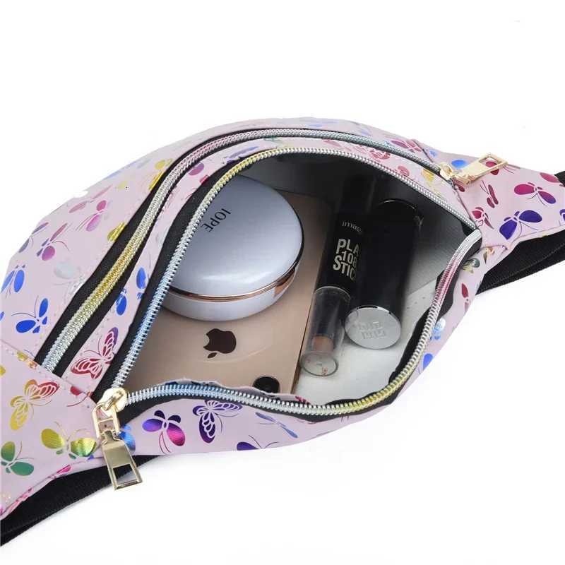 New Colorful Waist Bag for Women Style Belt Bag Laser Print Crossbody Female Bag Waist Pack Travelling Mobile Phone Bags Case Z250911