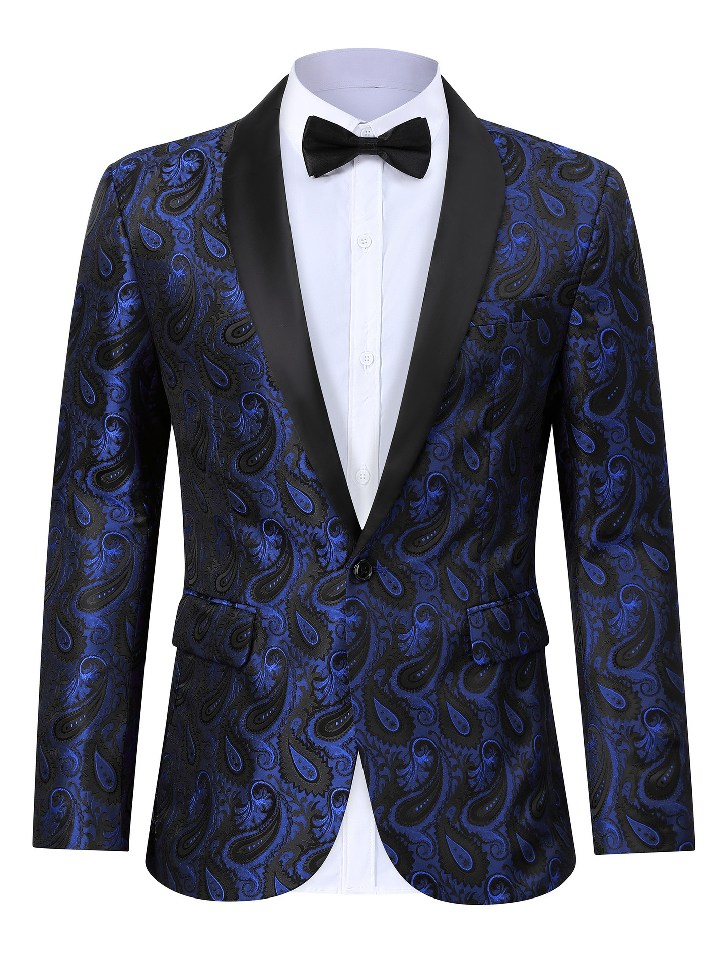 H864Men's spring and autumn youth double-breasted suit jacket