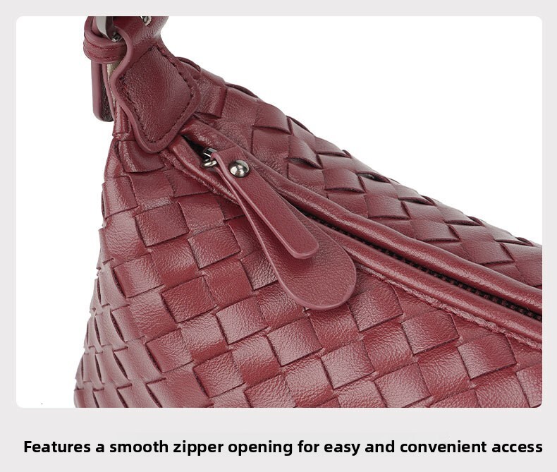 Woven Bag Luxury Designer Bag Pu Leather Underarm Single-shoulder Crossbody Bag for Women