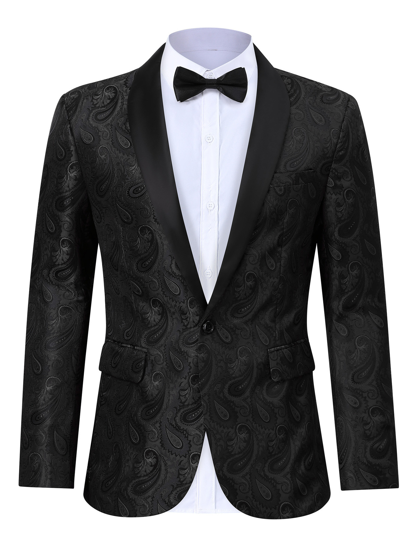 H854Men's spring and autumn youth double-breasted suit jacket