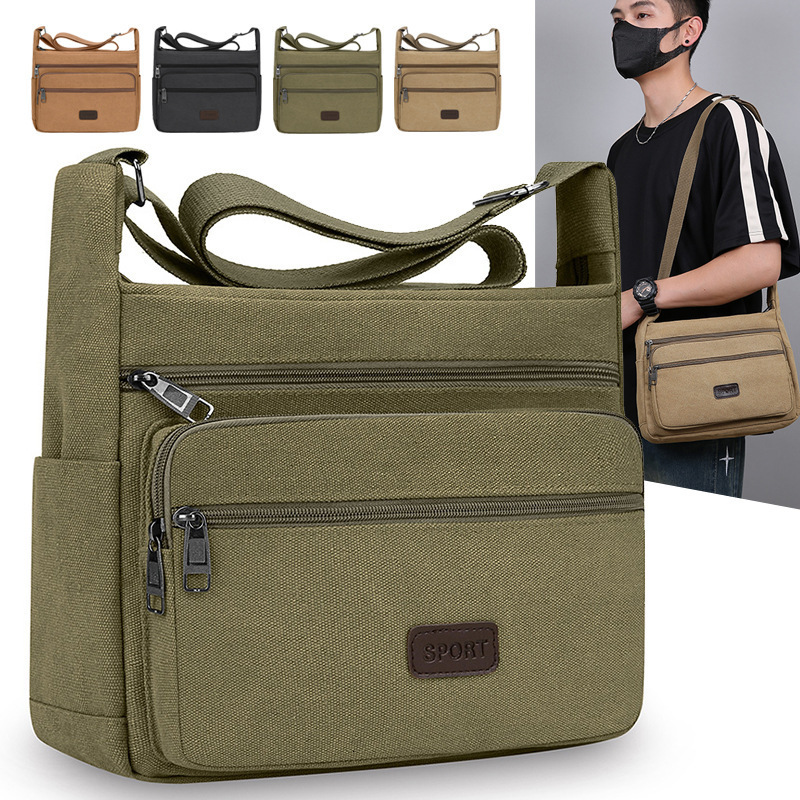 Men S Crossbody Bag Large Capacity Multi Compartment Designer Bag Luxury Bag Wear Resistant Bag New Casual Versatile Single Shoulder Small Free Shippi