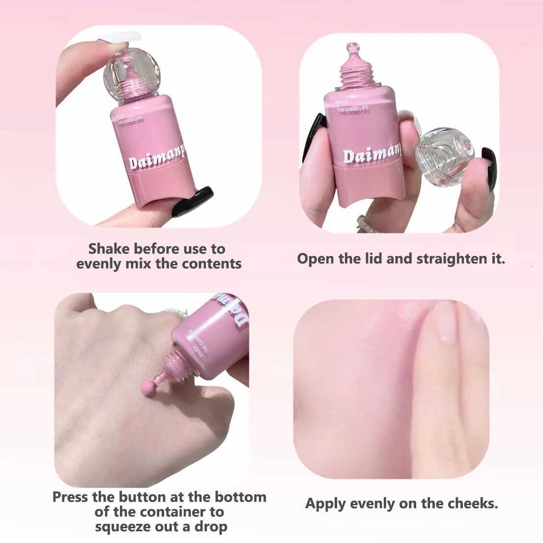 Vitality Pink Pressed Blush Liquid Water Light Expansion Color Cheek Tint Makeup Rouge W250911