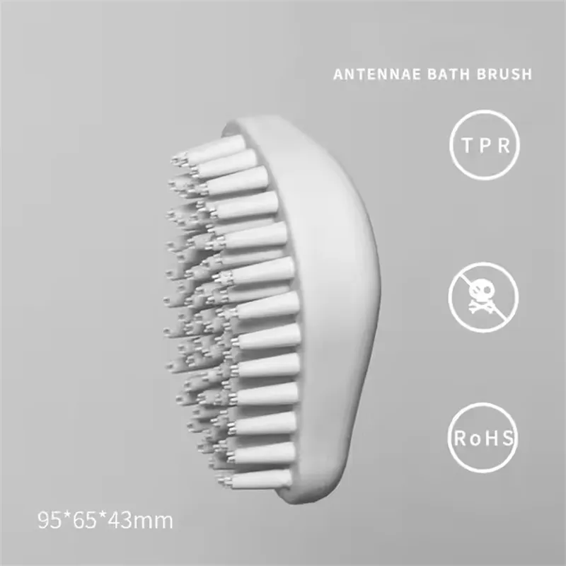 Pets Brush For Bath Dog Cat Massage Brush Grooming Comb Soft Rubber Pets Fur Hair Removal Comb