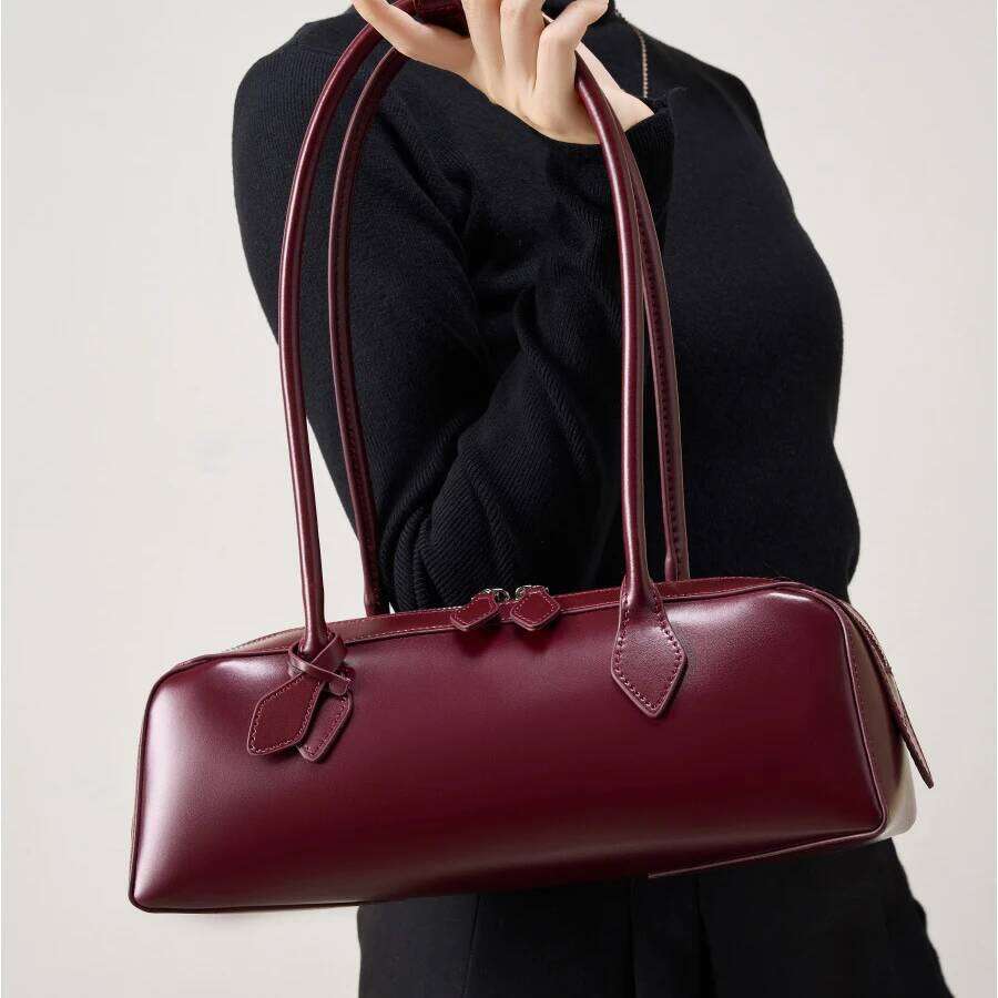 2025 Genuine Shoulder Handbag Korean Minimalist Top-Grain Leather Purse Fashion Oversized Underarm Hobo Bag For Women