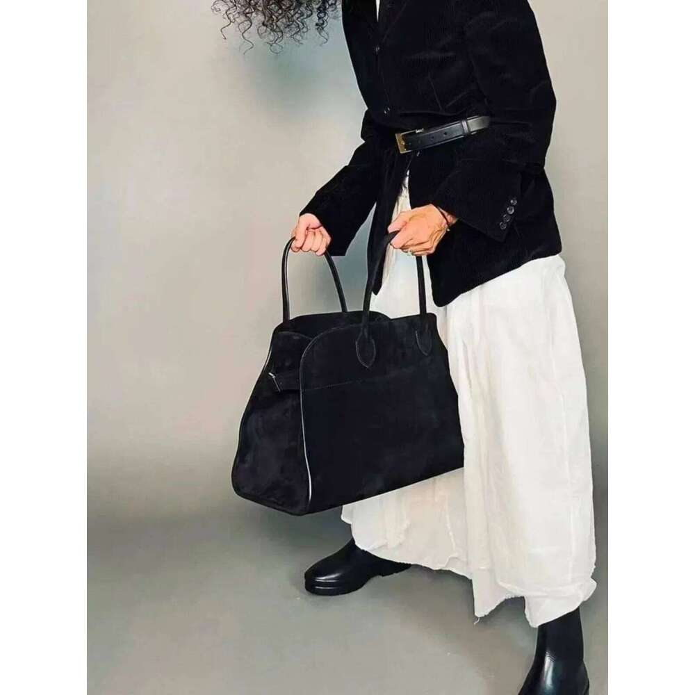2025SSS Margaux 10/12/15 High Quality Tote Fashion Large Capacity Casual Shoulder Bag Commute Suede Handbag