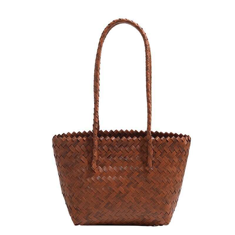 New Fashion Designer Bags Straw Woven Bag Large Capacity Shoulder Handbag for Women