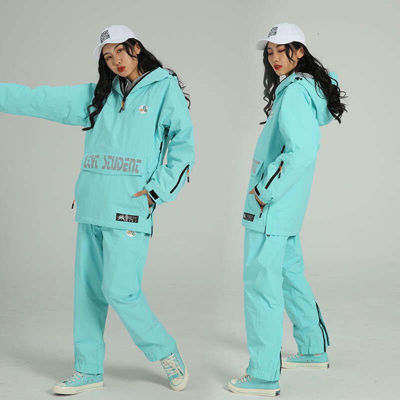 Snowsuit Set Snowboard Female Male Couple Snowfield Control Thickened Warm Winter Wind And Waterproof