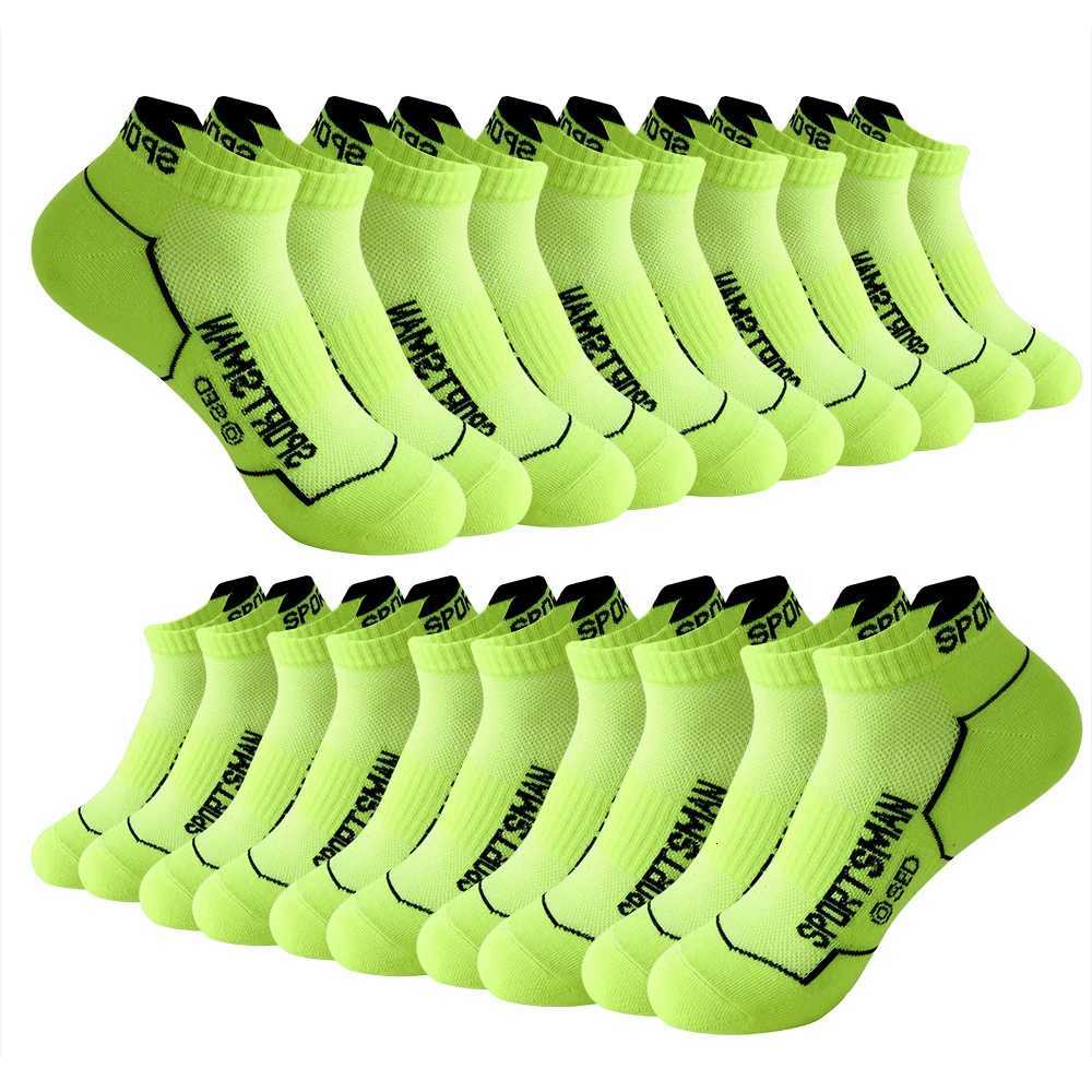 10 Pairs High Quality Summer Mens Ankle Socks Mesh Breathable Fashionable Short Socks For Man Sports Running Man Socks Gift D250911