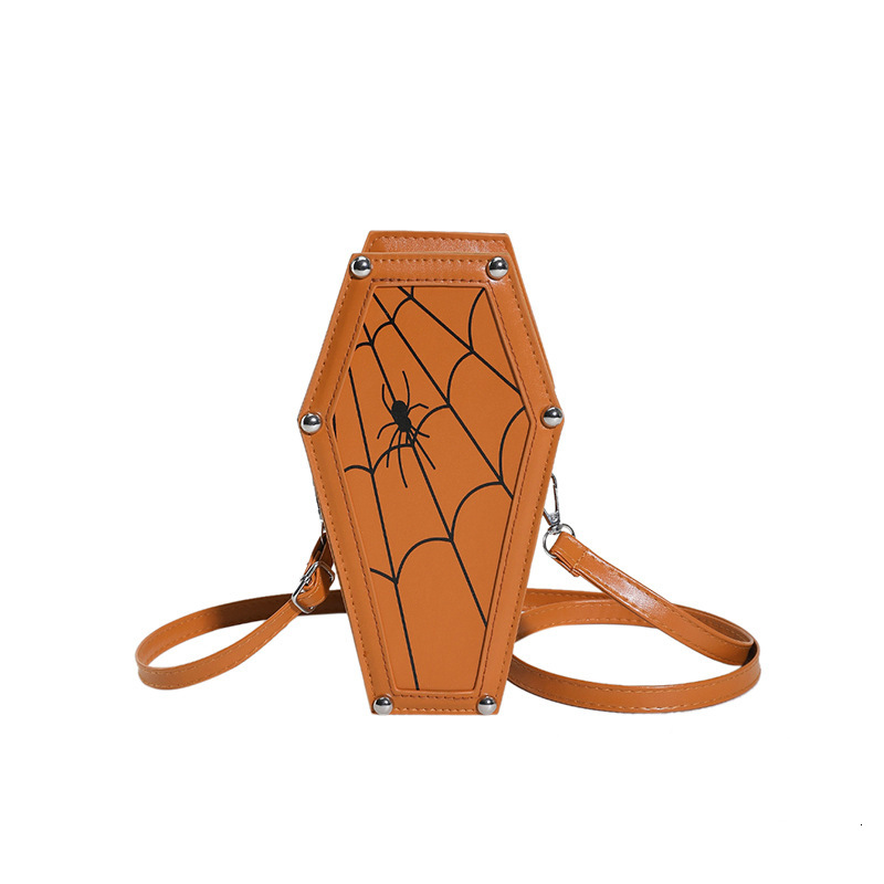 Halloween new leisure European and American style niche design versatile trend personality Gothic style skull women's shoulder bag designer bag