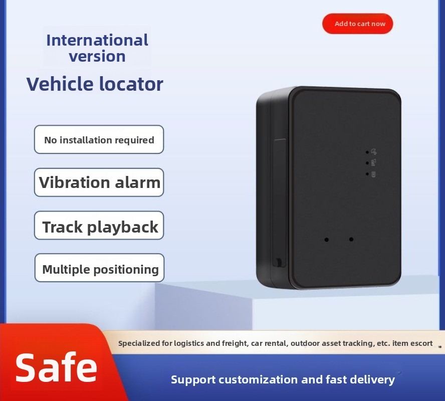 Global international version car gps locator rechargeable wireless GPS Beidou positioning tracker cargo transportation 6000MA rechargeable battery