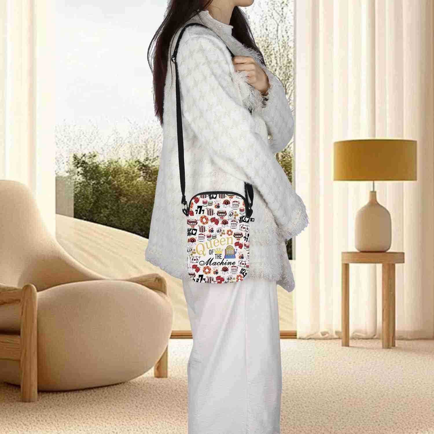 Cross Body Bag Casino Gambling Lover Gift Queen Of The Machine Messenger Bag Slot Gambling Lucky GiftW250911