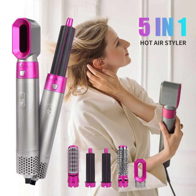 For Airwrap 5 In 1 Hot Comb Set Professional Curling Iron Straightener Styling Tool Hair Dryer Household