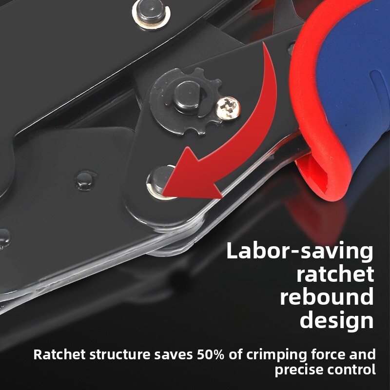 Ratchet Manual Multi-Function Terminal Crimping Pliers Special for Tube Type Terminals
