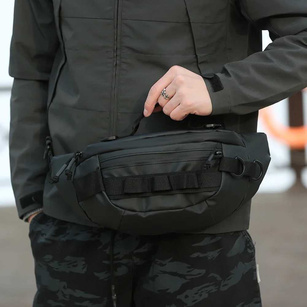 Men Fishing Waist Pack Waterproof Tactical Fanny Pack Multifunctional Zipper Storage Bag AntiTheft for Outdoor Camping Z250911